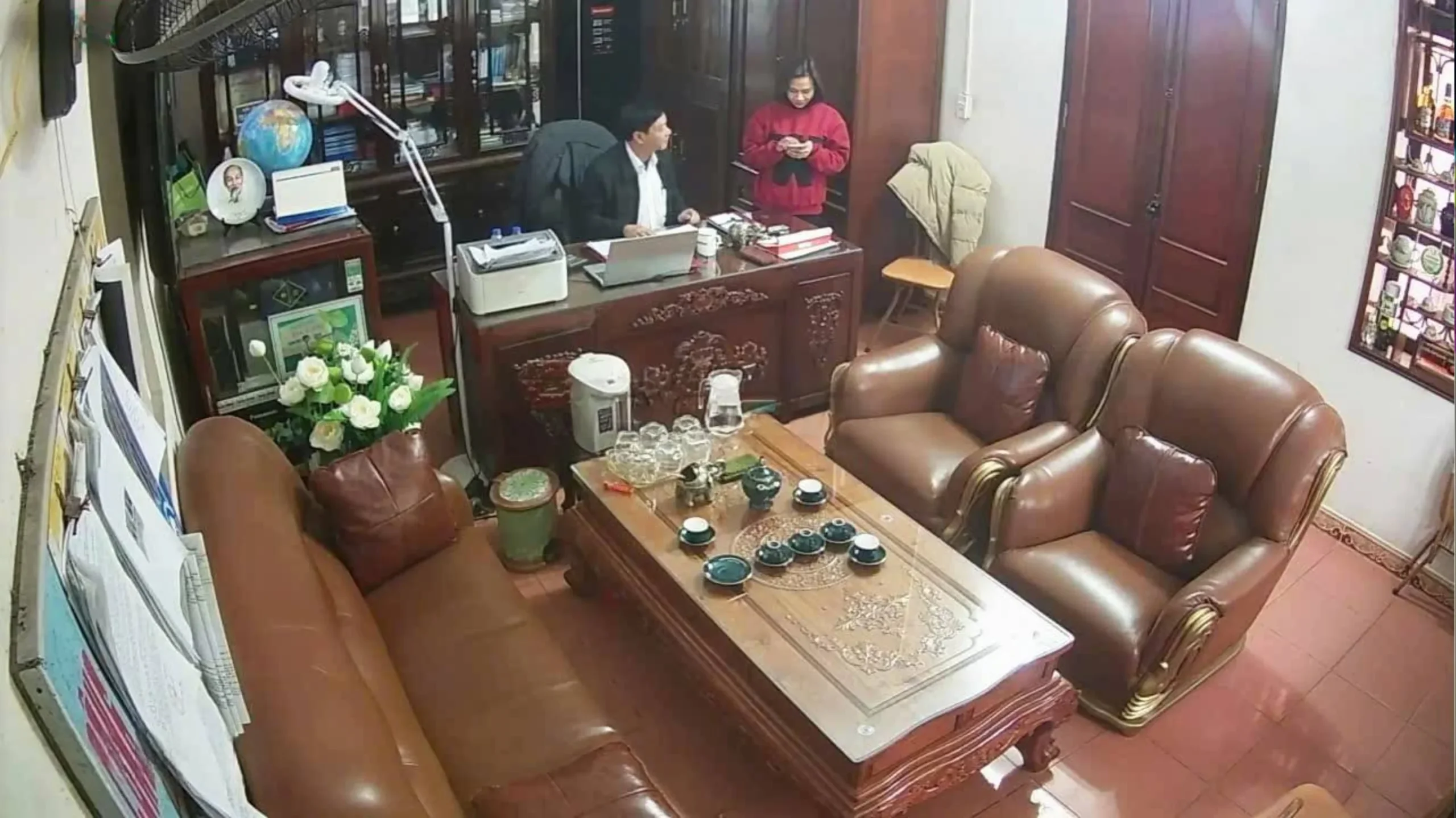 Full Clip hot hack Camera phòng làm việc của Hiệu Trưởng ở Ninh Bình